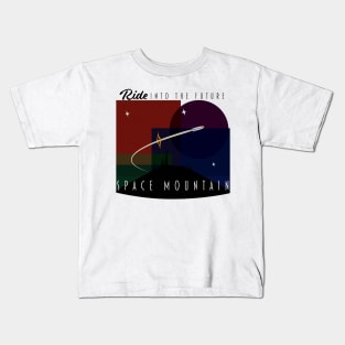 Ride Into The Future - Space Mountain Retro Kids T-Shirt